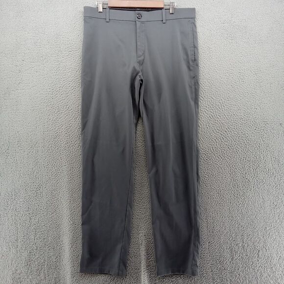 Nike Golf Pants‎ Mens 36x34 Gray Performance Stretch Dri Fit No Slip Waist - Picture 1 of 12
